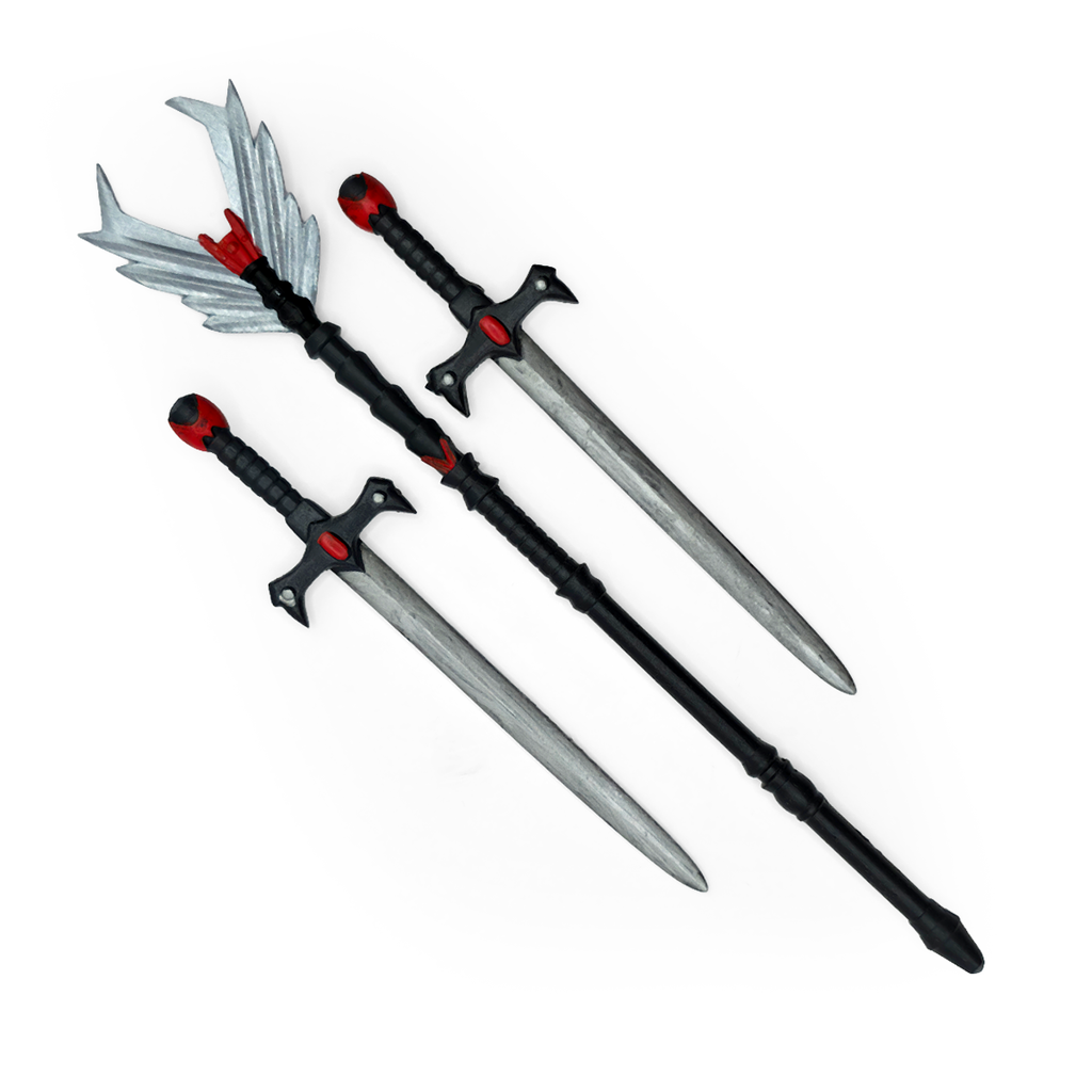 Despicable Swords + Staff Set Retro Size Painted || PRE-ORDER