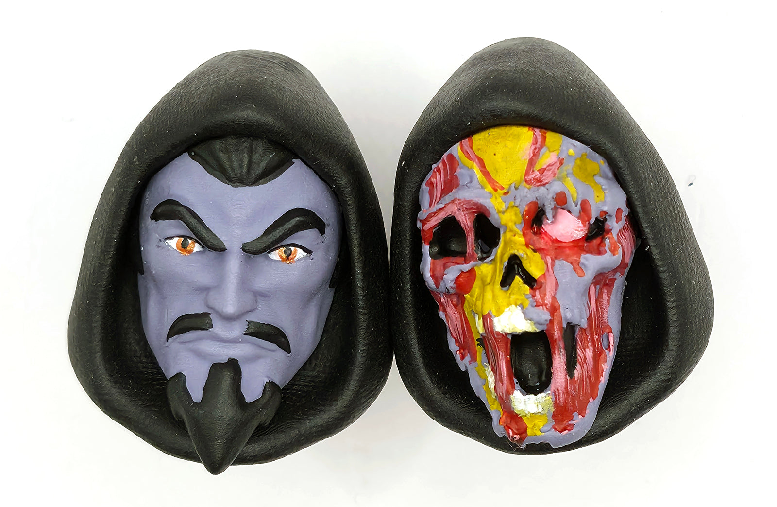 Evil Prince Revolutions Hooded Painted Head – Muted Purple Skin w/Black Hood || PRE-ORDER