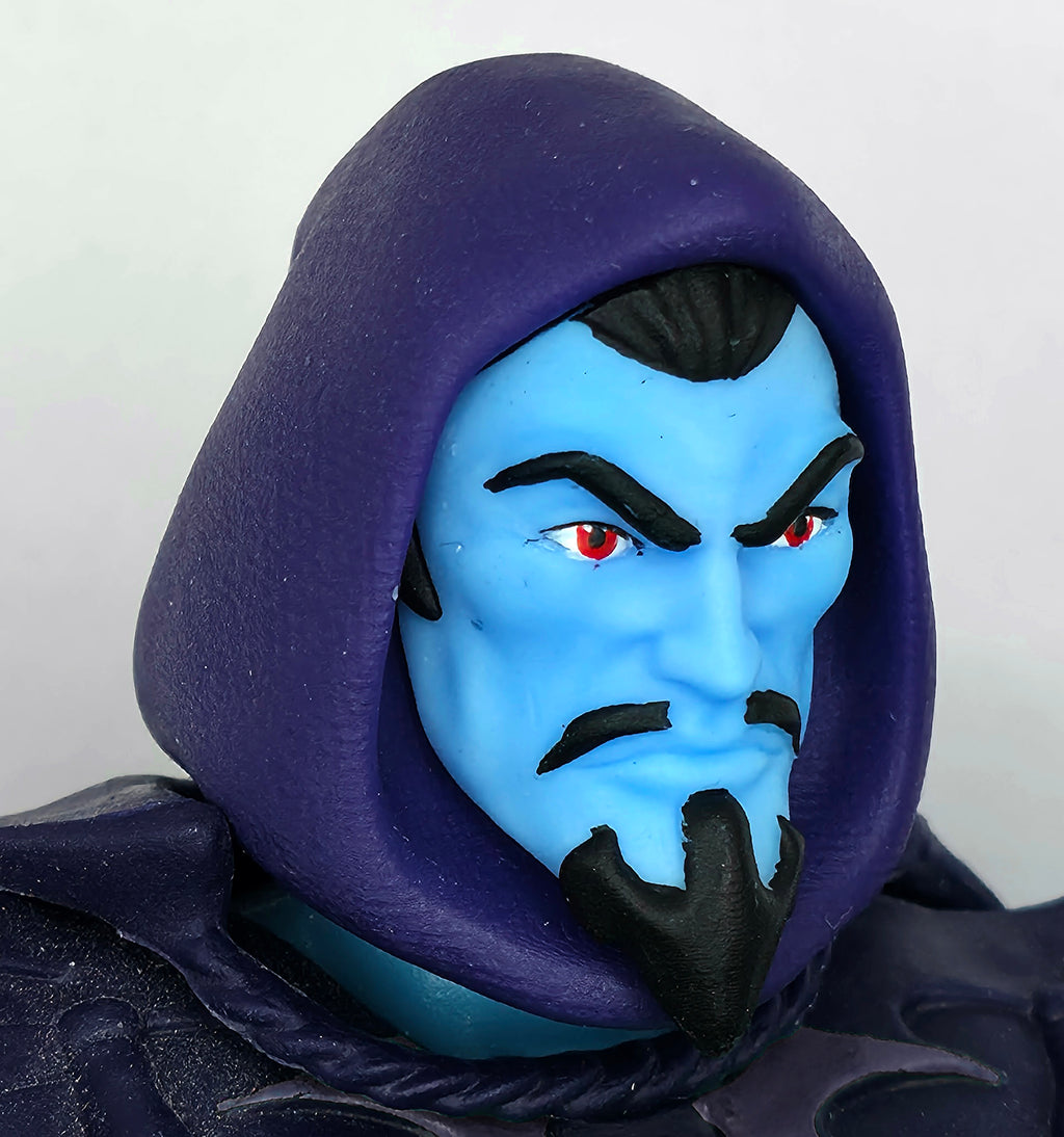 Evil Prince Revolutions Hooded Painted Head – Retro Blue w/Purple Hood || PRE-ORDER