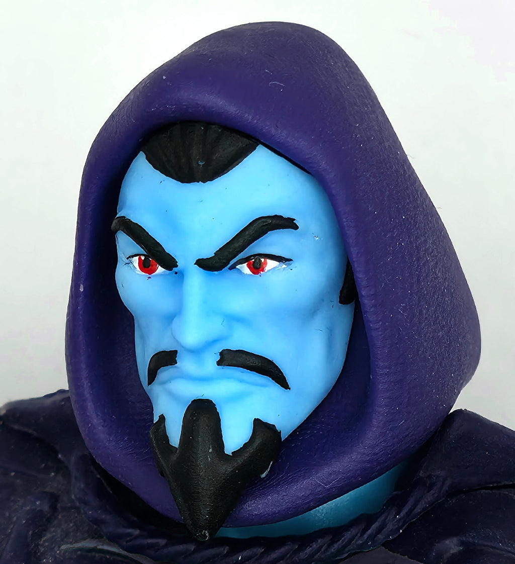 Evil Prince Revolutions Hooded Painted Head – Retro Blue w/Purple Hood || PRE-ORDER