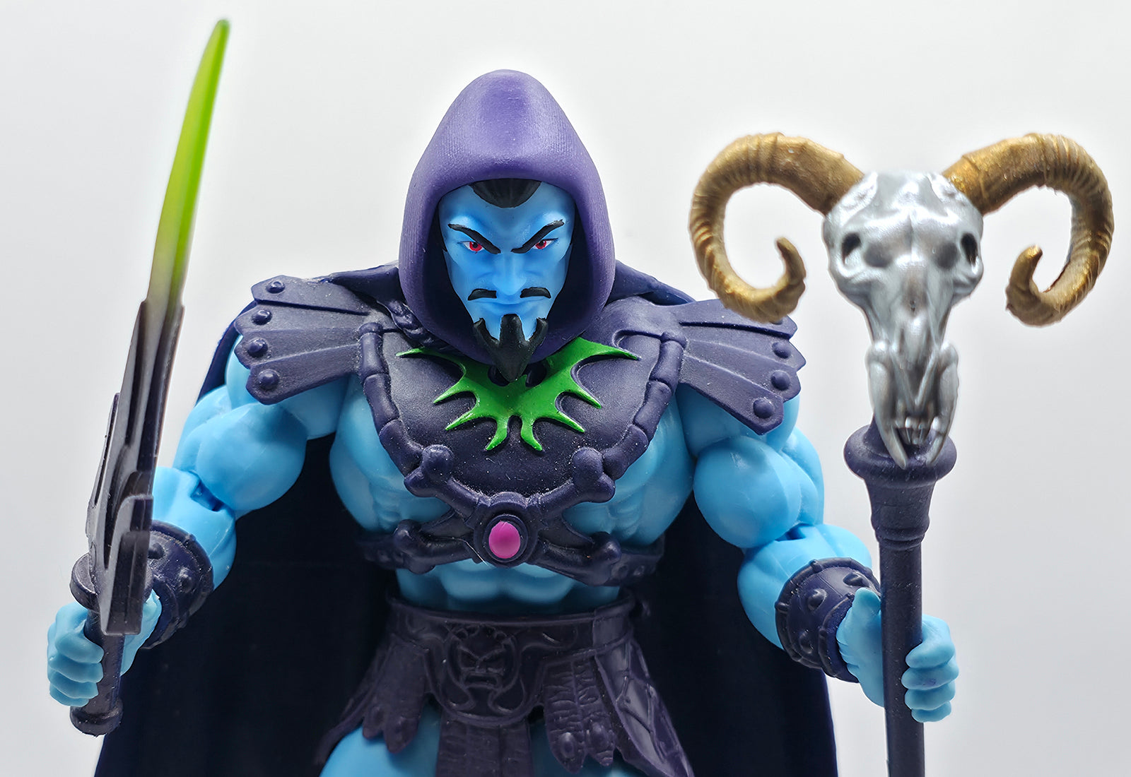 Evil Prince Revolutions Hooded Painted Head – Retro Blue w/Purple Hood || PRE-ORDER