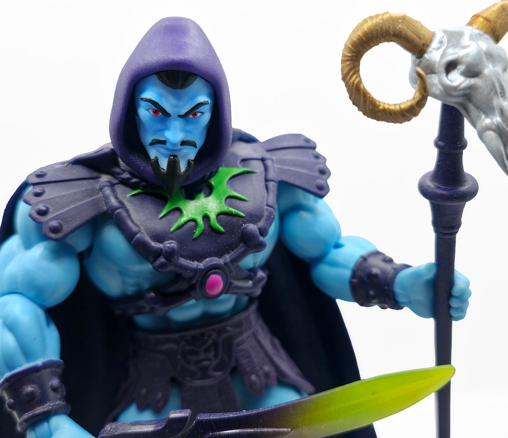 Evil Prince Revolutions Hooded Painted Head – Retro Blue w/Purple Hood || PRE-ORDER
