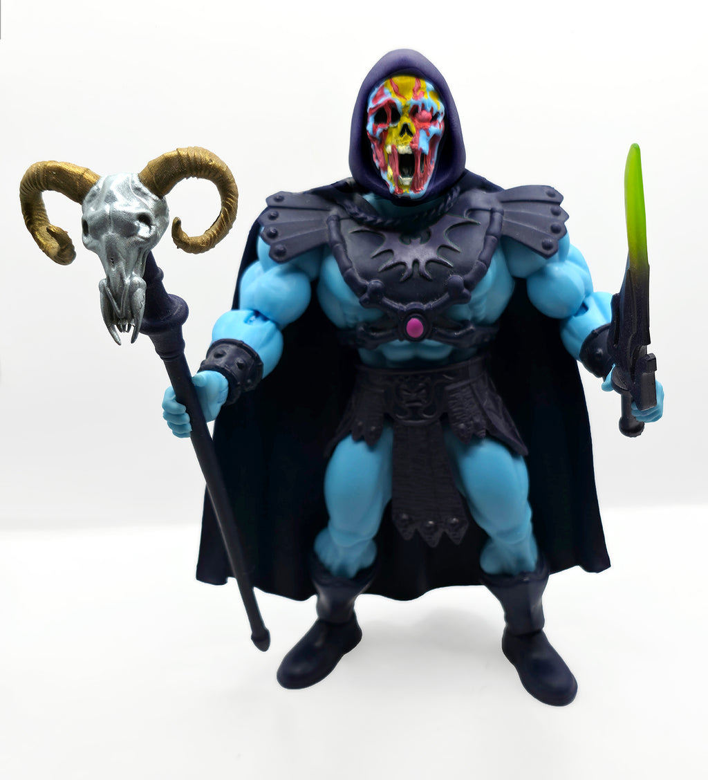 Evil Prince Revolutions Transforming Hooded Painted Head – Retro Blue Skin w/Purple Hood || PRE-ORDER