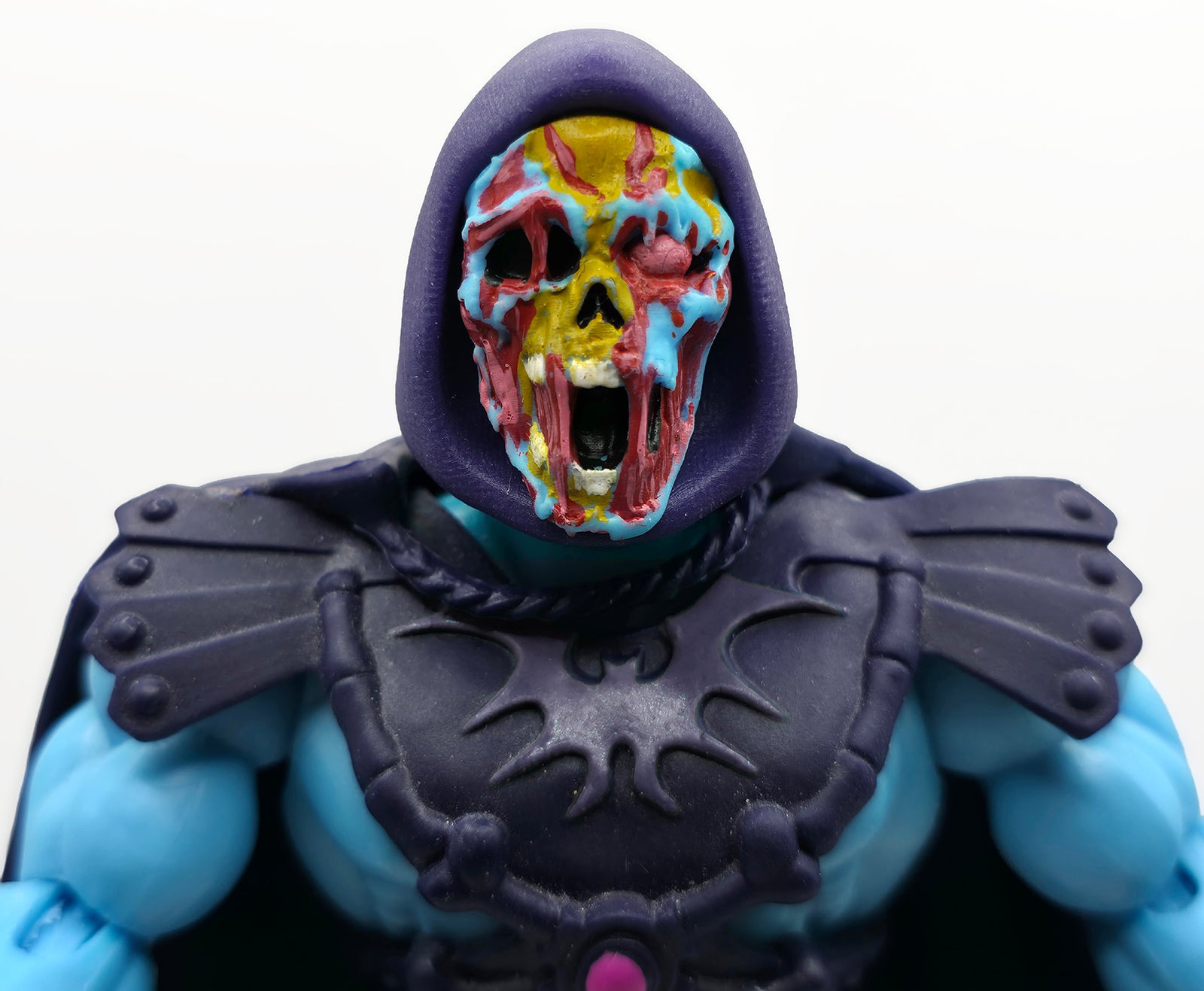 Evil Prince Revolutions Transforming Hooded Painted Head – Retro Blue Skin w/Purple Hood || PRE-ORDER