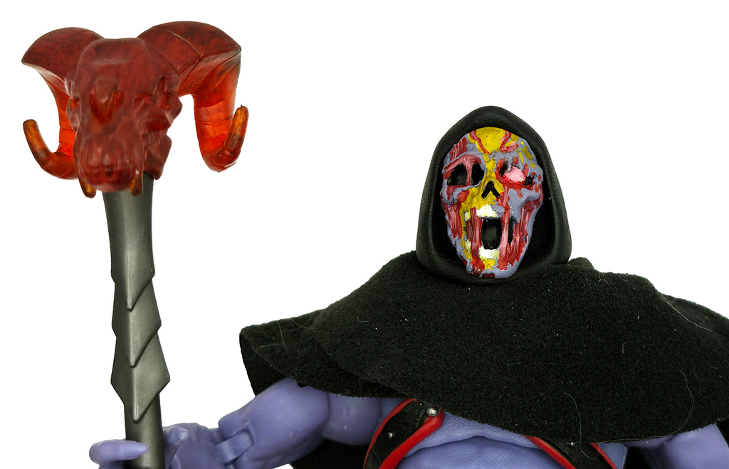 Evil Prince Revolutions Transforming Hooded Painted Head – Muted Purple Skin w/Black Hood || PRE-ORDER