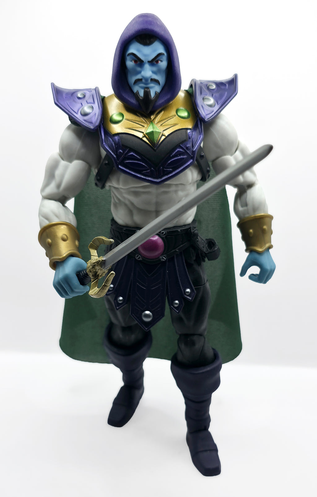Evil Prince Revolutions Hooded Painted Head – Retro Blue w/Purple Hood || PRE-ORDER