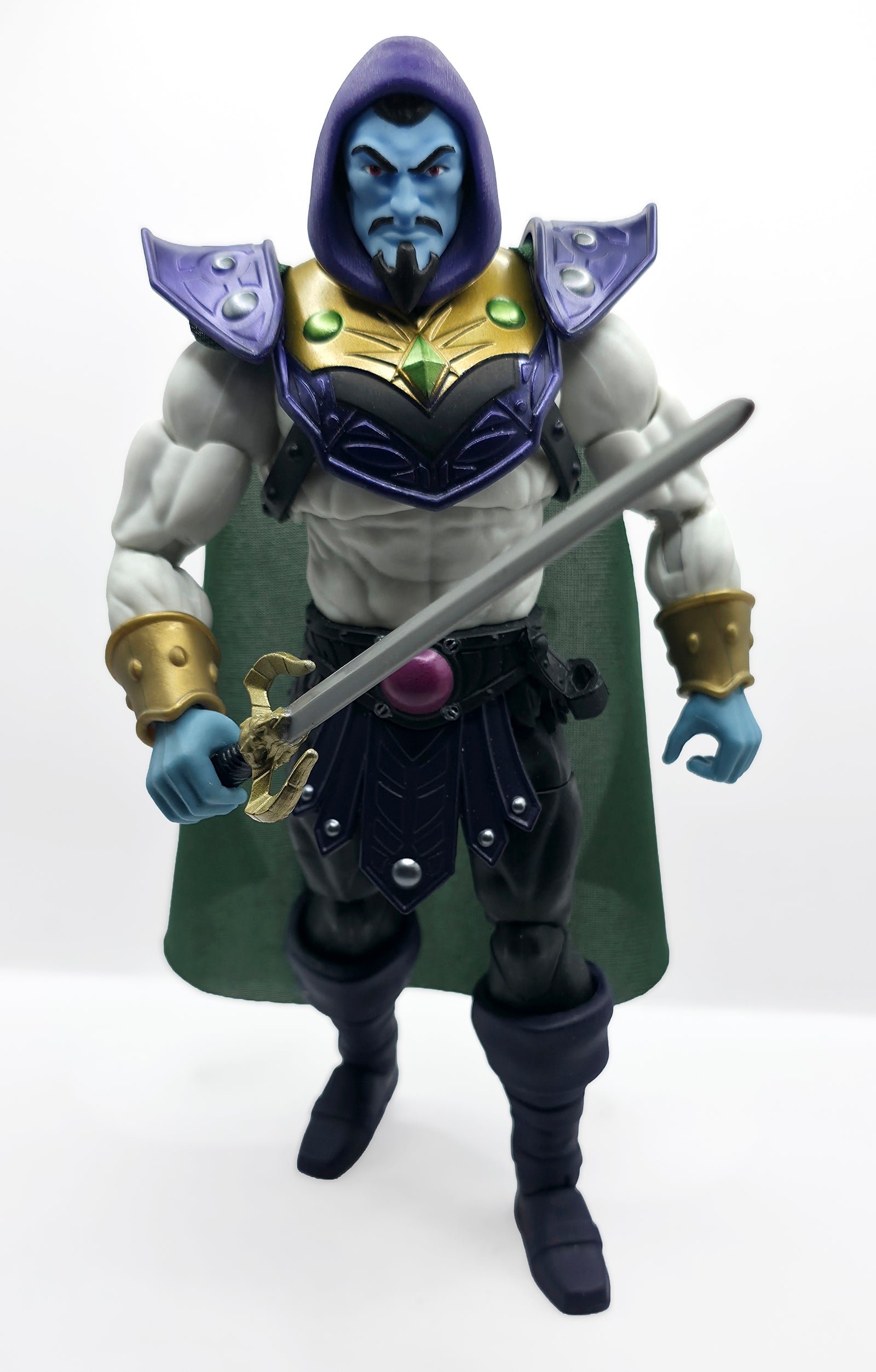 Evil Prince Revolutions Hooded Painted Head – Retro Blue w/Purple Hood || PRE-ORDER