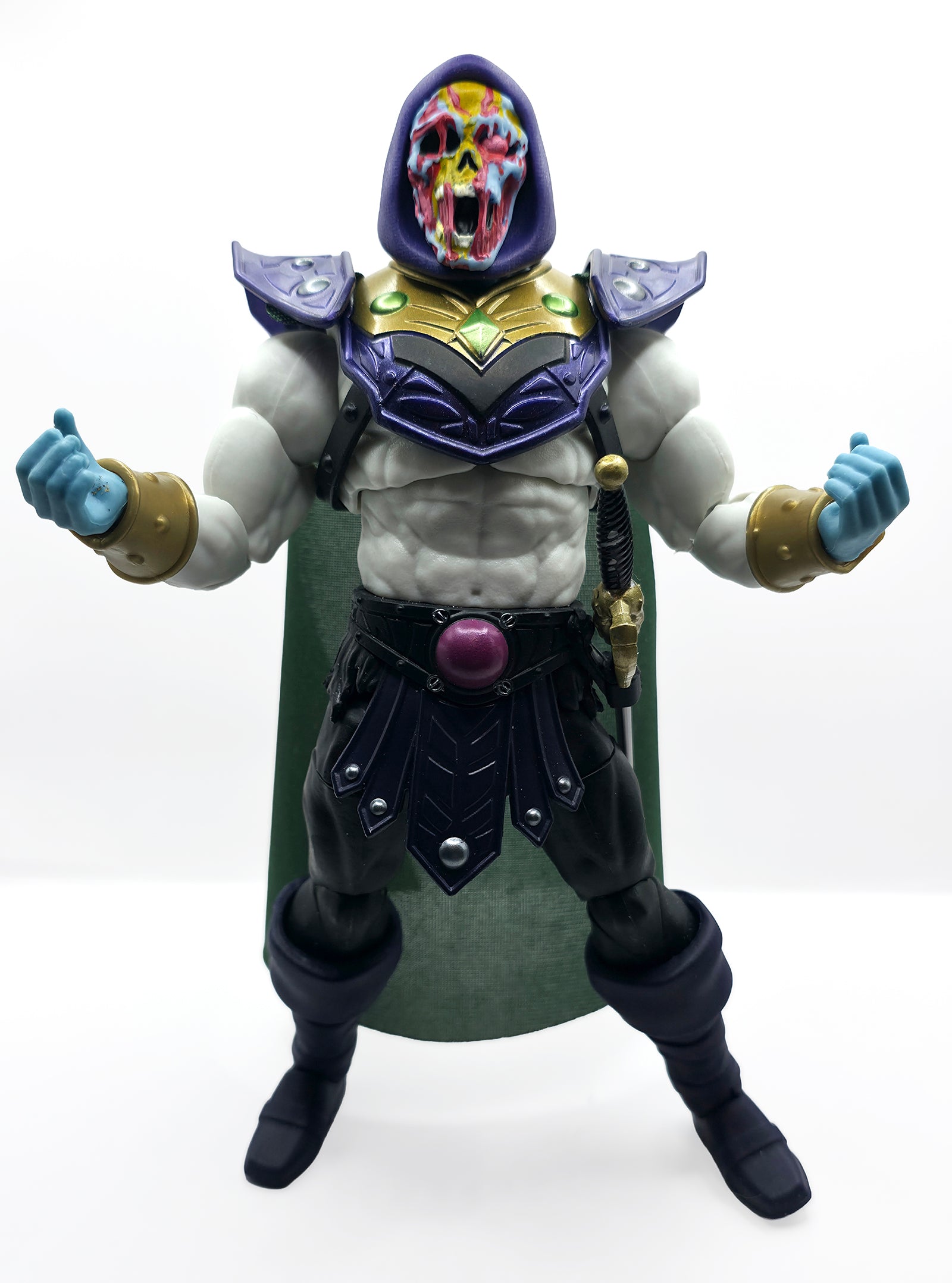 Evil Prince Revolutions Transforming Hooded Painted Head – Retro Blue Skin w/Purple Hood || PRE-ORDER