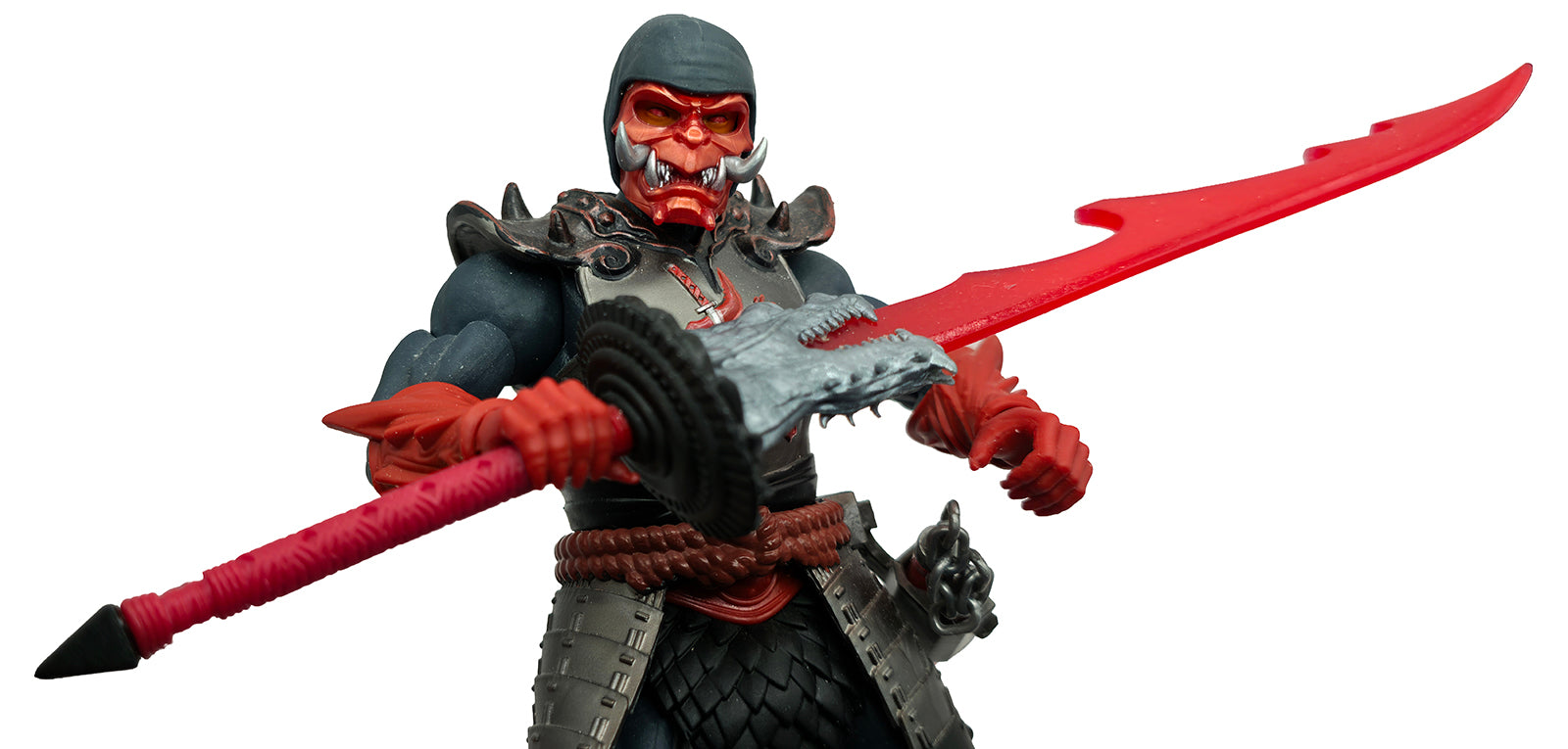 Ninja Warrior Giant Dragon Sword – Black, Silver & Red w/Translucent Red Blade || PRE-ORDER
