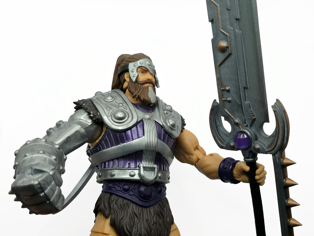 Fist Fighter Giant Mech Battle Sword – Silver w/Metallic Silver & Bronze Accents & Translucent Purple Gems || PRE-ORDER