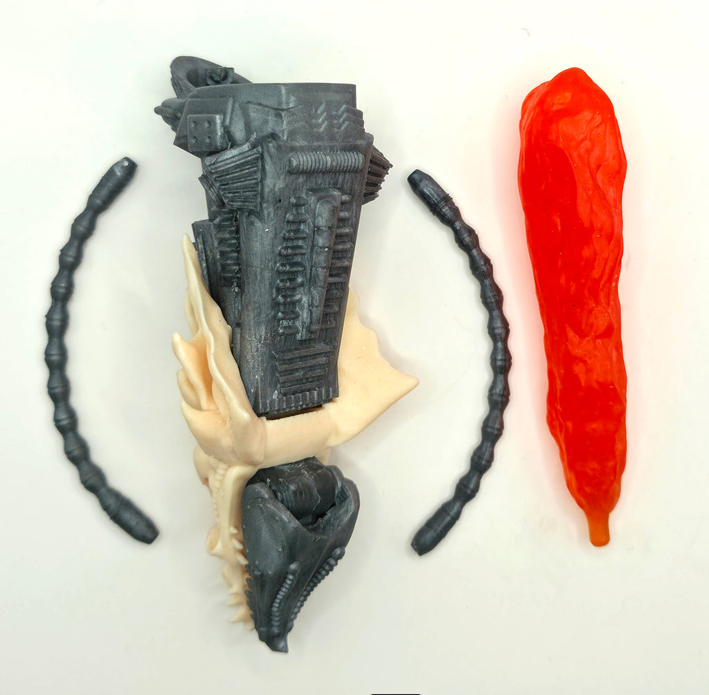 Claws of Tyranny Skeleton Lord’s Dragon Flame Blaster Accessory – Bone White & Silver || PRE-ORDER