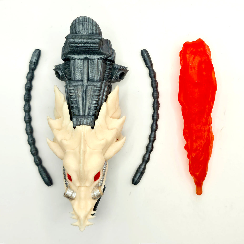 Claws of Tyranny Skeleton Lord’s Dragon Flame Blaster Accessory – Bone White & Silver || PRE-ORDER