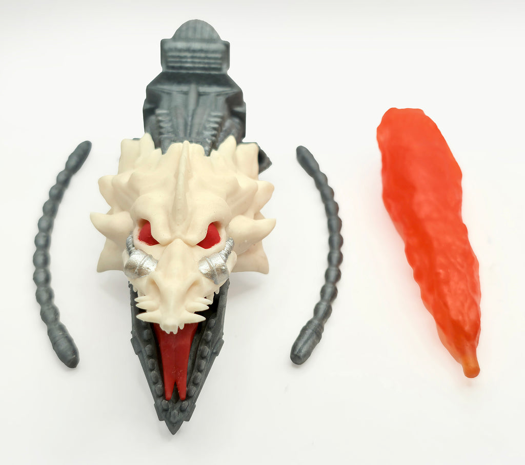Claws of Tyranny Skeleton Lord’s Dragon Flame Blaster Accessory – Bone White & Silver || PRE-ORDER