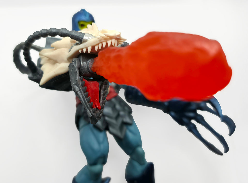 Claws of Tyranny Skeleton Lord’s Dragon Flame Blaster Accessory – Bone White & Silver || PRE-ORDER