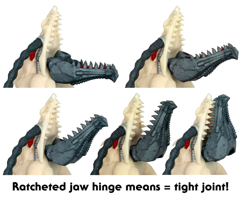 Claws of Tyranny Skeleton Lord’s Dragon Flame Blaster Accessory – Bone White & Silver || PRE-ORDER