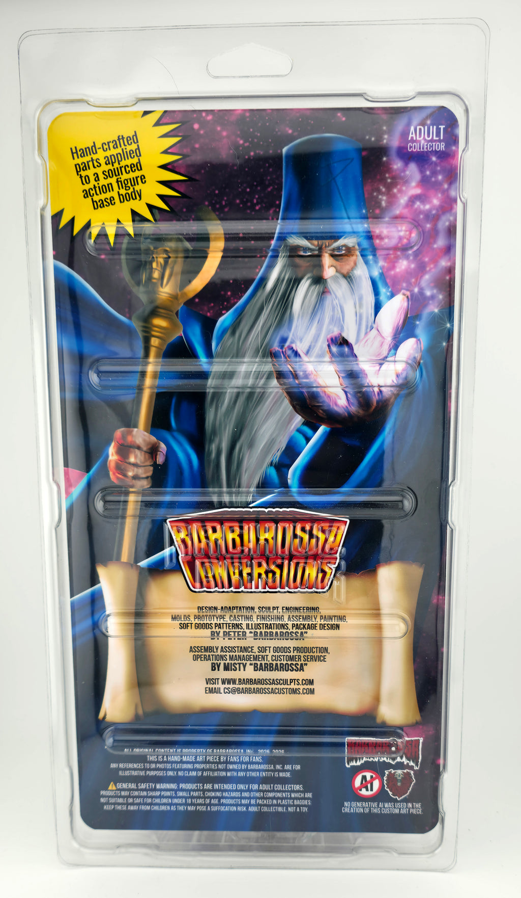Elder Prime Full Custom Figure in Collector Clamshell w/Cardback Insert || Portrait Art Variant Card 2nd Edition || PRE-ORDER