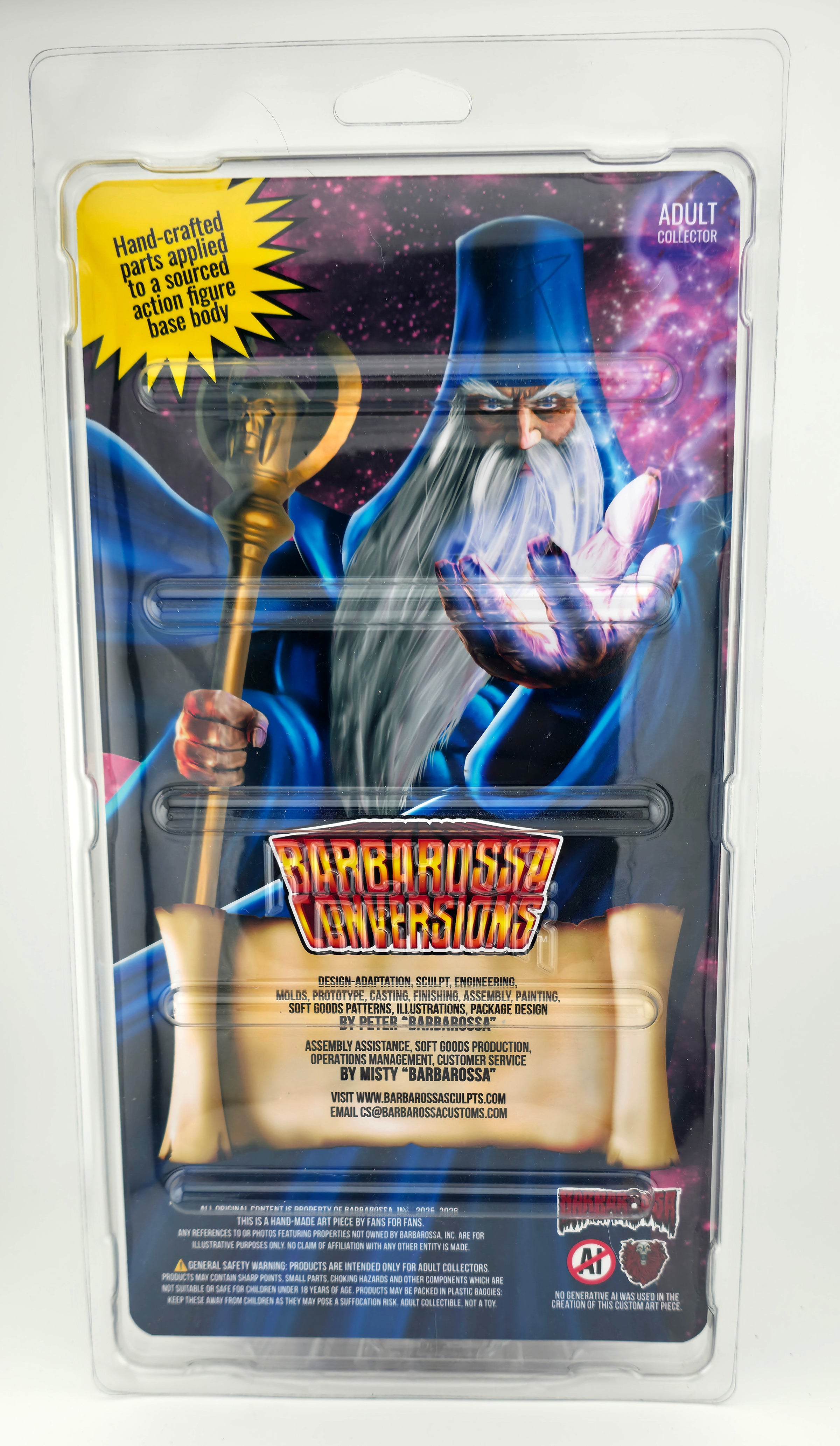 Elder Prime Full Custom Figure in Collector Clamshell w/Cardback Insert || Portrait Art Variant Card 2nd Edition || PRE-ORDER