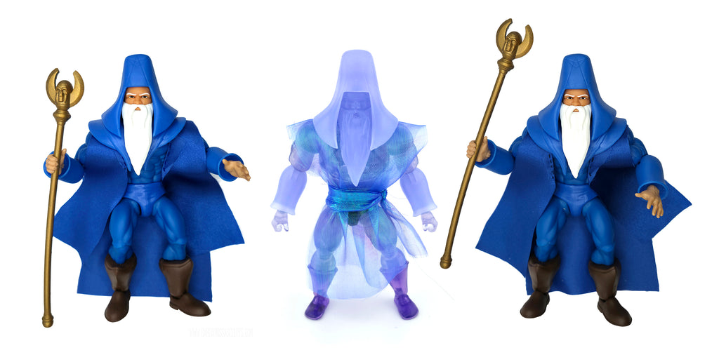 SET OF ALL THREE VARIANTS || Elder Prime Full Custom Figure in Collector Clamshells w/Cardback Inserts || Portrait Art, Retro Homage and Spirit of Elder Prime || PRE-ORDER